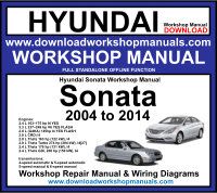 Hyundai Sonata Workshop Service Repair Manual